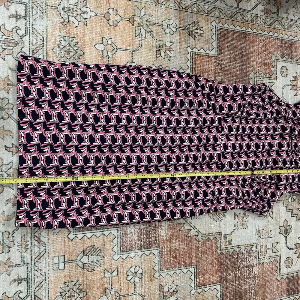 Boden Martha Pink Navy Shift Sheath Dress Pockets Work Women’s Size 12R US NWT - Picture 3 of 8